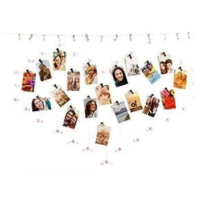 NEW HP Sprocket Crystal Heart Shaped Photo Display Pink Crystals Picture Frame